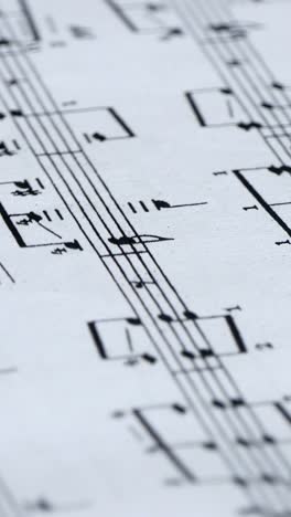 music notes on paper