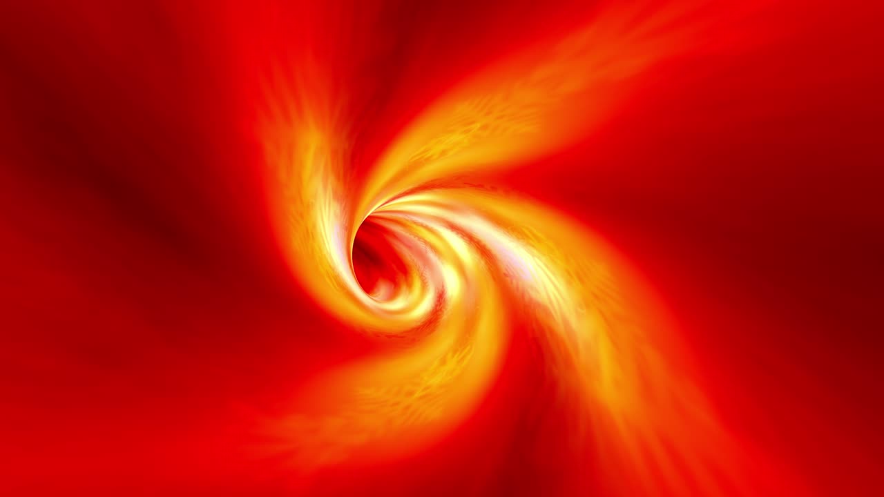 Abstract loop orange red snowflakes tunnel rotation animation. 4K 3D Art infinite loop Science Fiction pink snowflakes hyperspace vortex tunnel. Space travel flight in grungy orange red wormhole dark tunnel