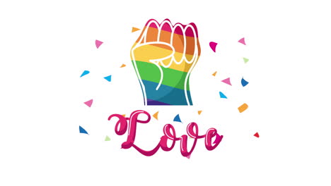 pride fist and love