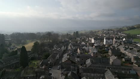 cinematic aerial footage of sedbergh village, the ideal place to escape to at any time of year