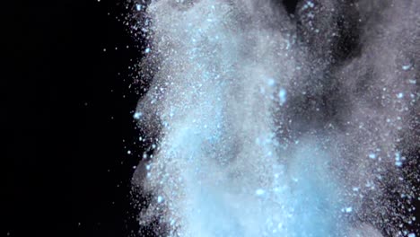 colorful powder explosion