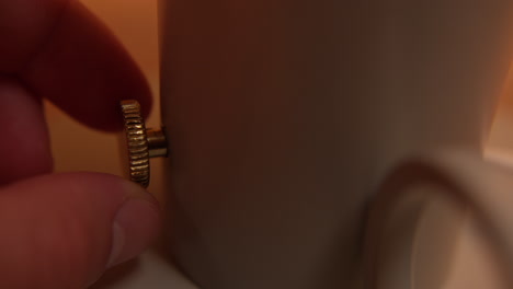 encendiendo la lámpara con un botón
