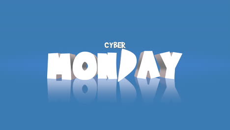 whimsical shades: cyber monday cartoon text on gradient