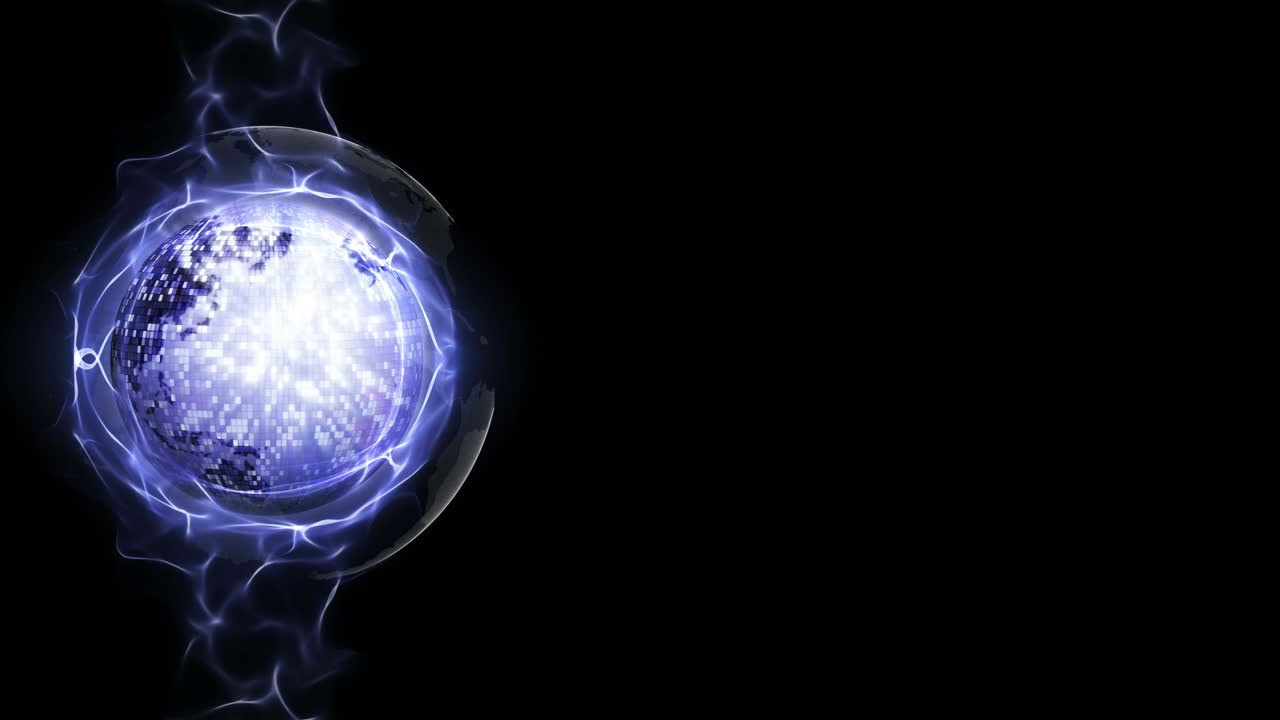 bucle de fondo de la bola de discoteca de la tierra