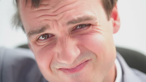 businessman showing his frustration