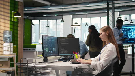 pleased supervisor praises junior dev work, fostering positive office culture