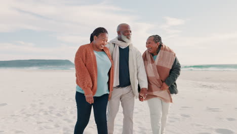 beach, walking and family bonding together