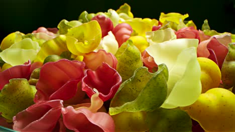 colorful variety of uncooked pasta shapes