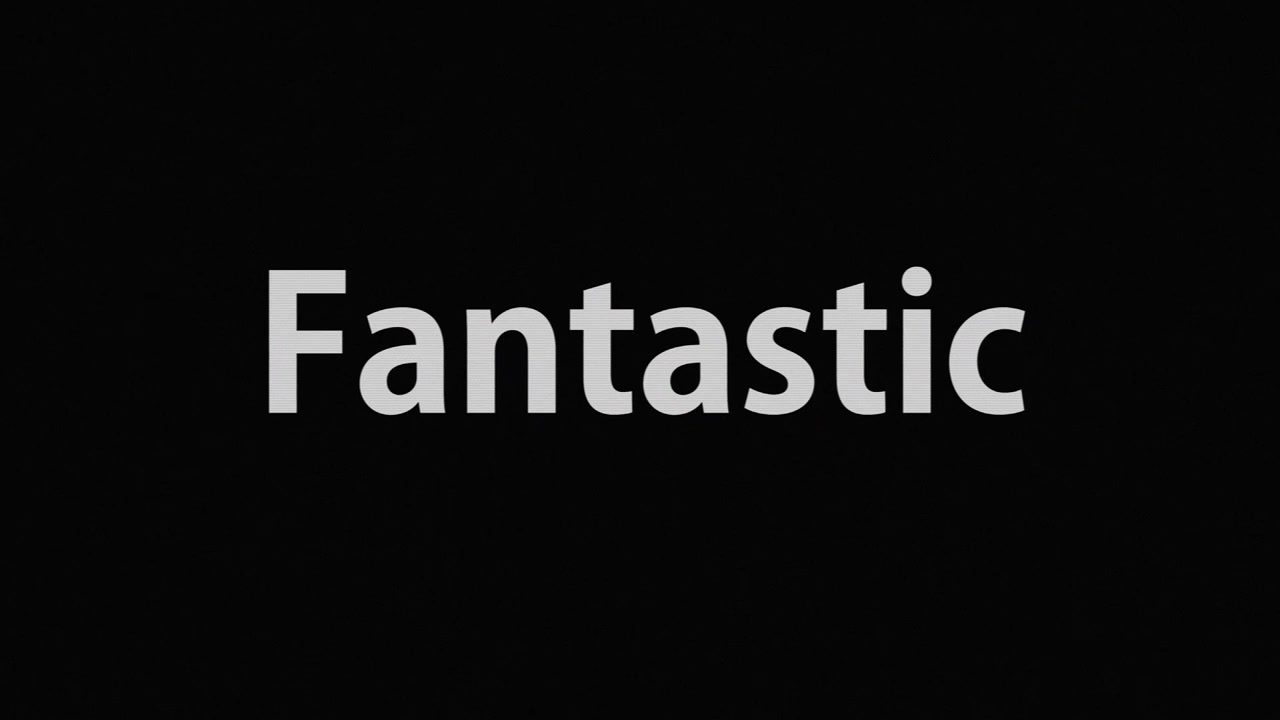 Fantástica animação de texto, gráficos em movimento de mensagem
