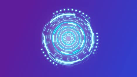animación de pantalla futurista de neón de ciencia ficción. tecnología de realidad virtual. concepto de innovación del ciberespacio moderno. 4k