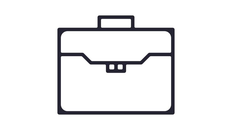 Company Meeting Line Icon Animation with Alpha