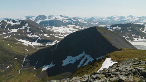 norwegian mountain landscape at sunnmøre big rocky mountain