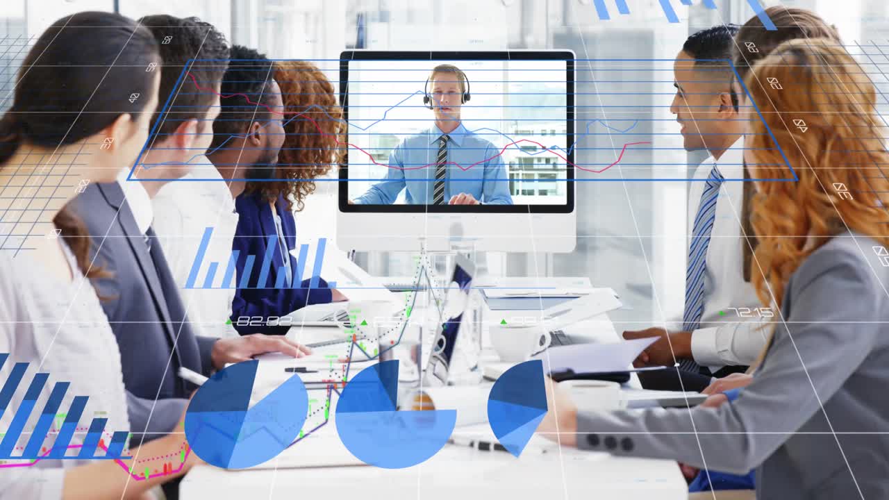 사무실에서 일하는 그룹에 대한 수학적 방정식입니다.