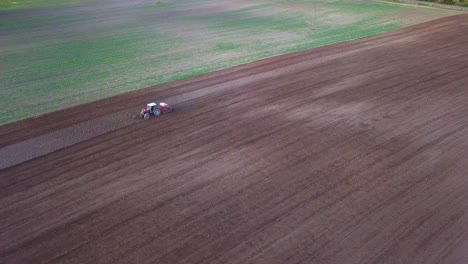 Tractor-Plowing-Aerial-Shot