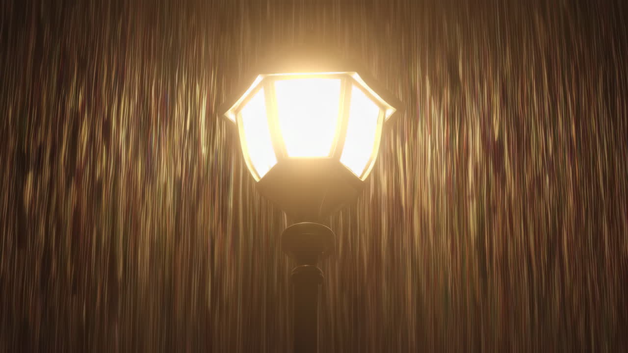 Streetlight on a Rainy Night