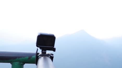 action camera capturing time-lapse