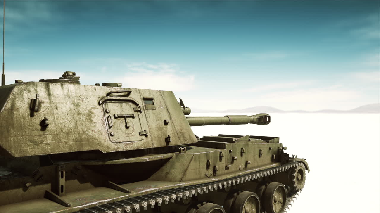 Stridsvagn i den vita öknen