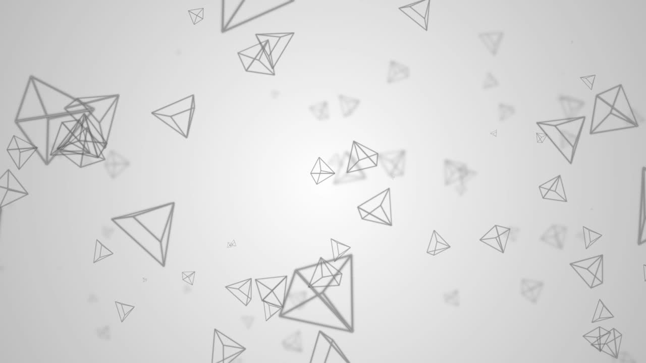 abstract Random Poly shapes polygon geometry shape 3D 4K 3D Loop Animation Background.