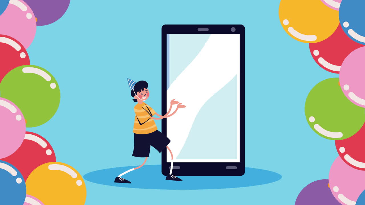 생일 축하 소년 축하 캐릭터