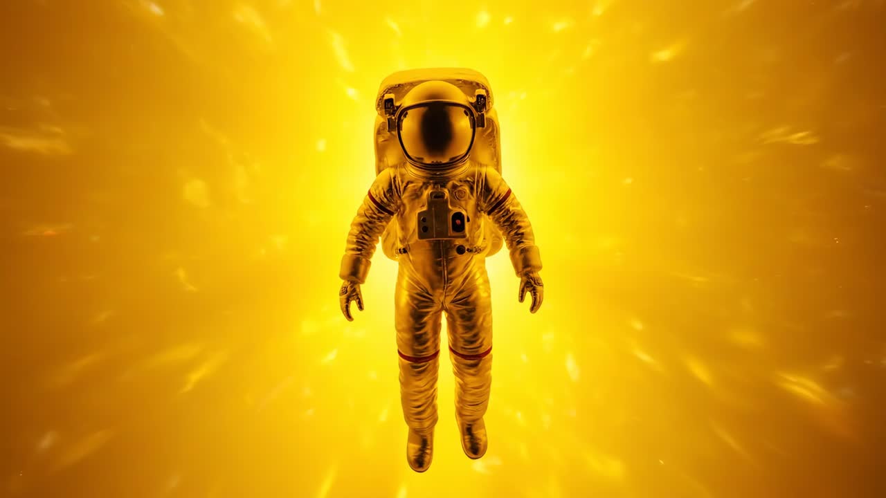 우주에서 우주비행사