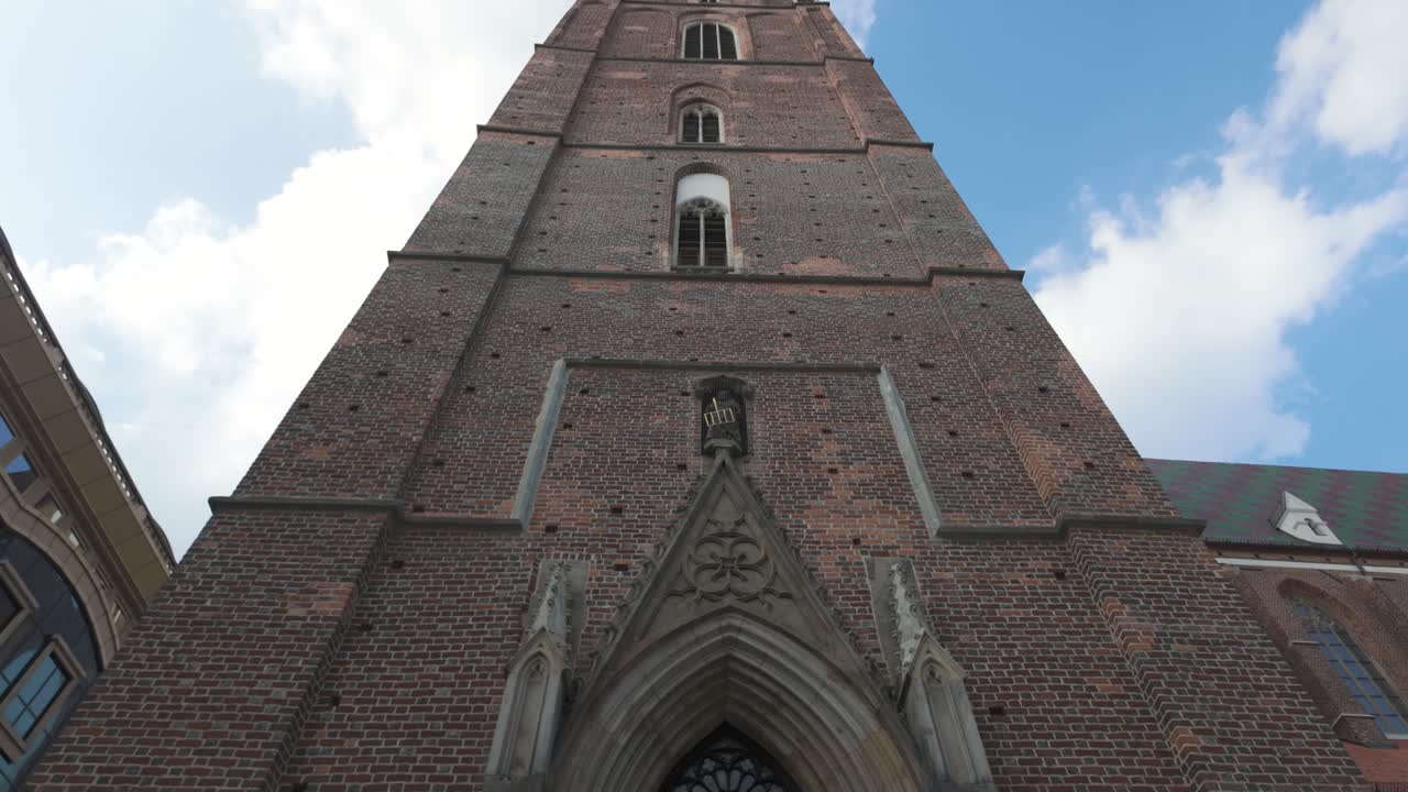 Gothic Church Tower and Facade