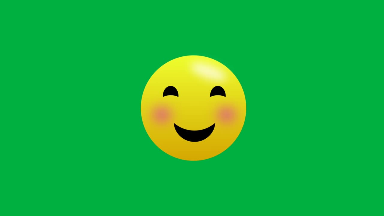 emoji de expresión sin fisuras aislados en pantalla verde. expresión de redes sociales, emoción y sentimientos compartiendo concepto.