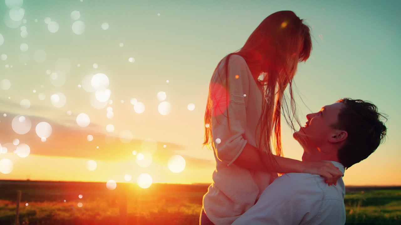 해가 지는 커플