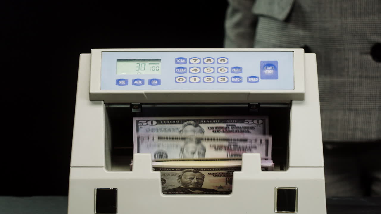 máquina contadora de dinero