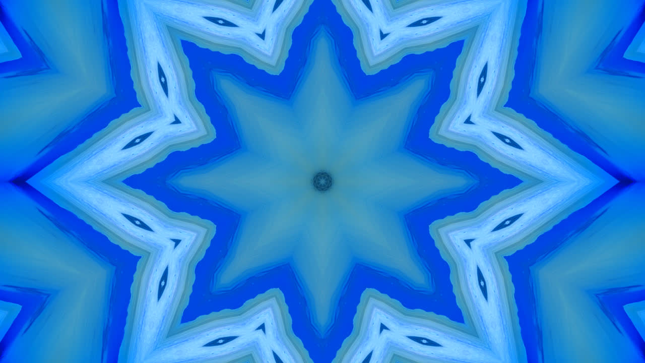 Abstract Blue Kaleidoscope
