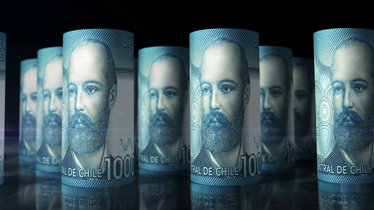 칠레 페소 (peso) - 지폐를 굴러 지 않는 순환