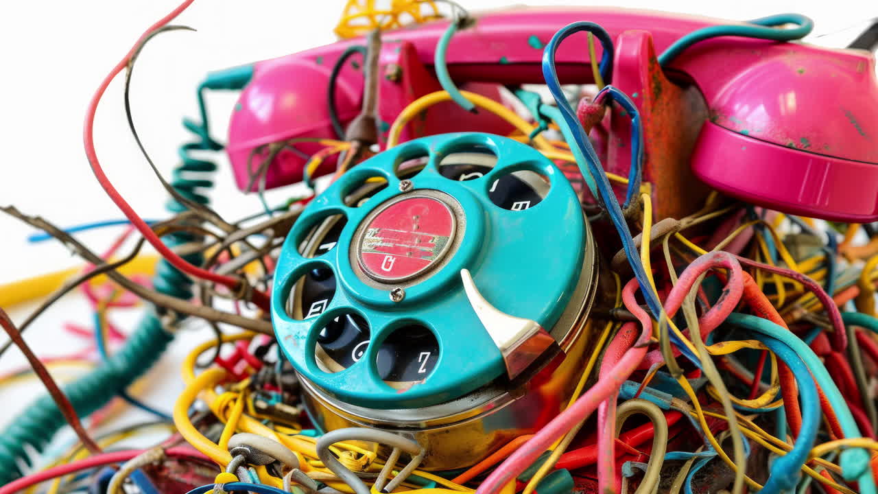 teléfonos rotativos retro