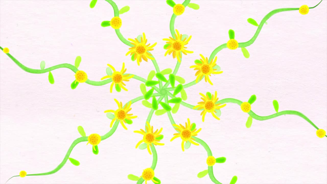 Yellow Floral Mandala Design