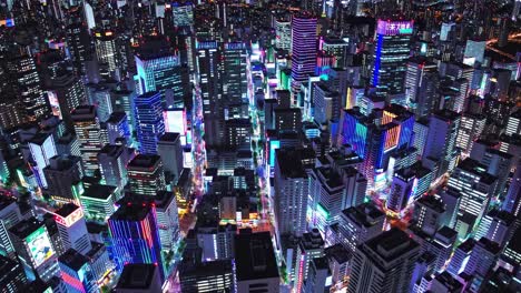 night cityscape of a japanese metropolis