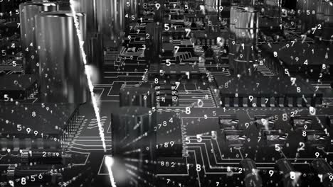 códigos binarios y un circuito digital