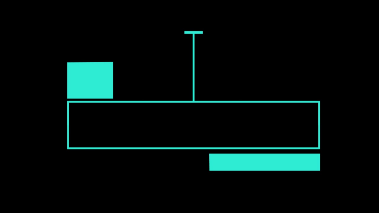 Animated Minimalist Turquoise Lower Third Graphic Reveal
