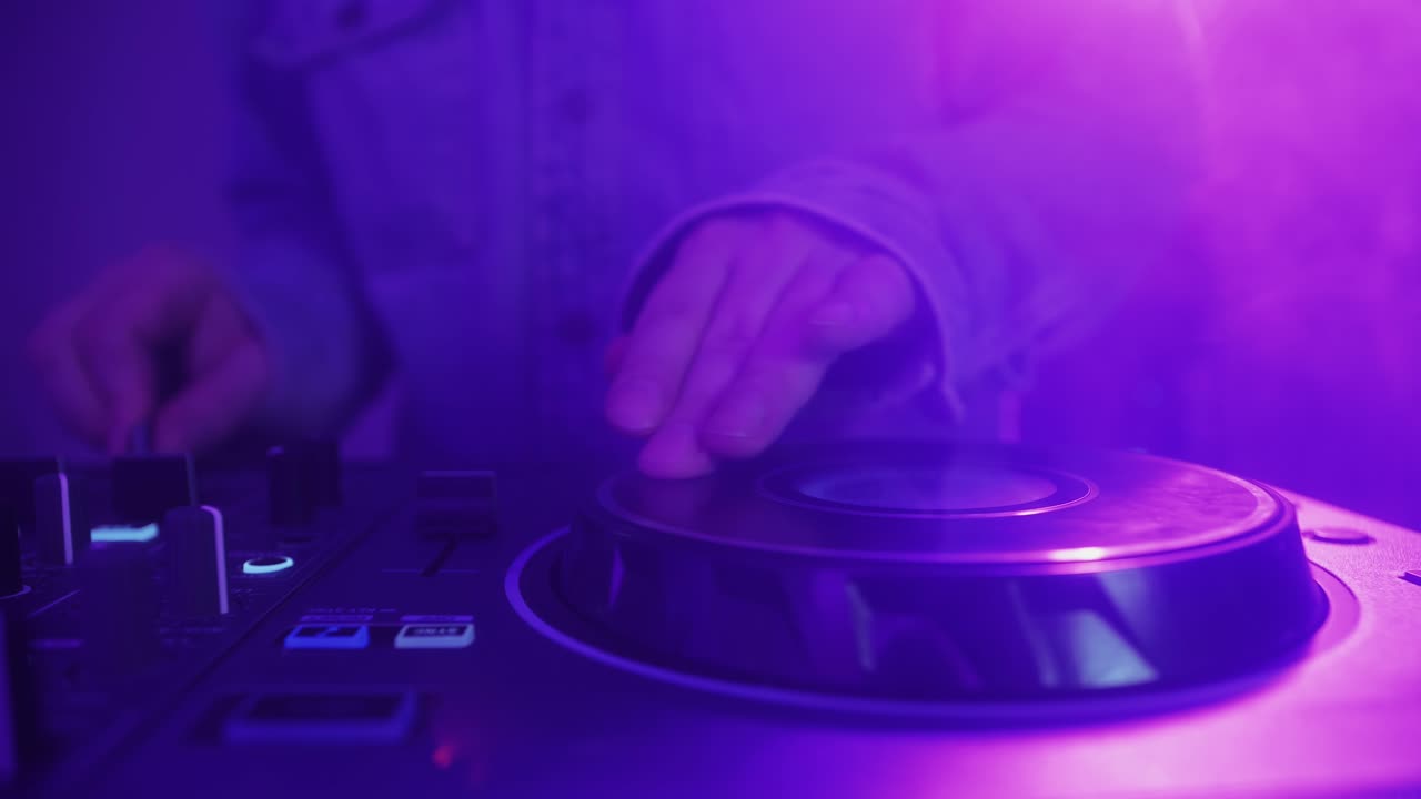 DJ Performance with Colorful Lighting