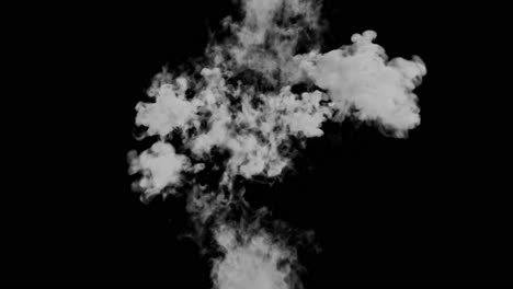 elongated explosion loop on black background