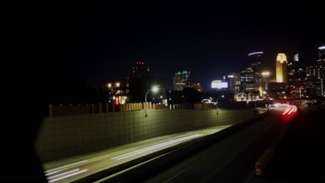 night view of minneapolis skyline