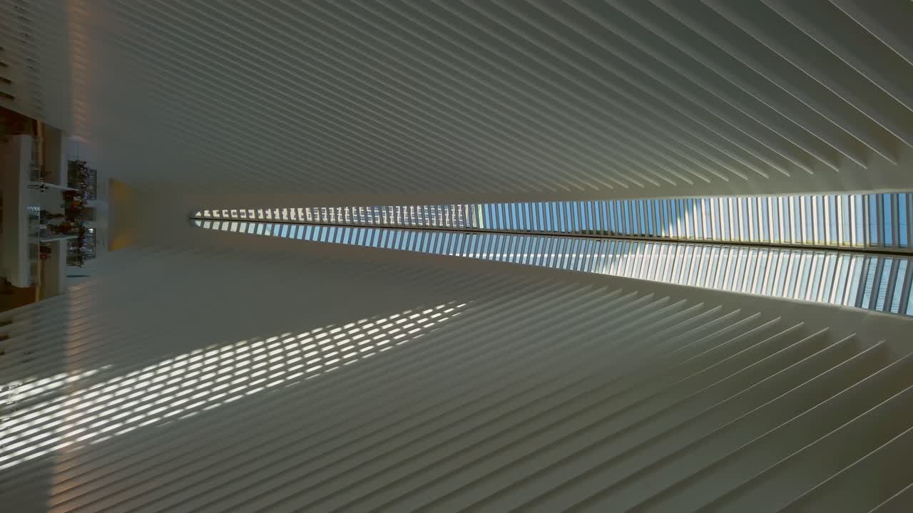 People walking at the top of Westfield World Trade Center in New York