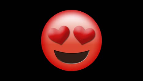 Digital-generated-video-of-love-emoji-