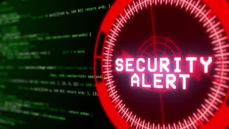 Cyber security of digital data network protection animation loop 4k cyber crime security breach