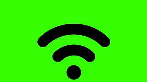 wifi symbol graphic resource keyable green screen looping animation black