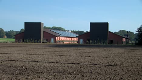 Casa-De-Gallinas-O-Cerdos-Cerca-De-Vechta-En-Alemania