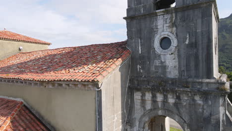 Close-Up-Of-Ancient-Church-In-Countryside-Area