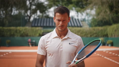 a tennis player on a court