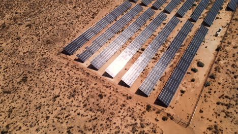 solar panels in utah's desert as seen from the sky