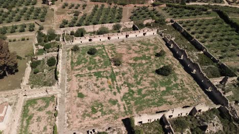 general drone plan of the main cloister of the cartuja vall de cristo de altura, castellón