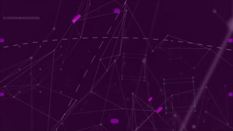 animación del escaneo de alcance con red de conexiones