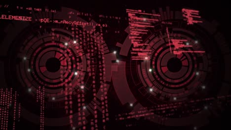 animación del procesamiento de datos a través del escaneo de visores