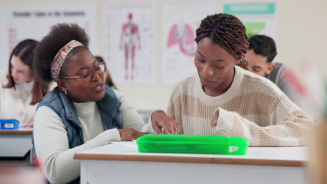 students in a classroom studying
